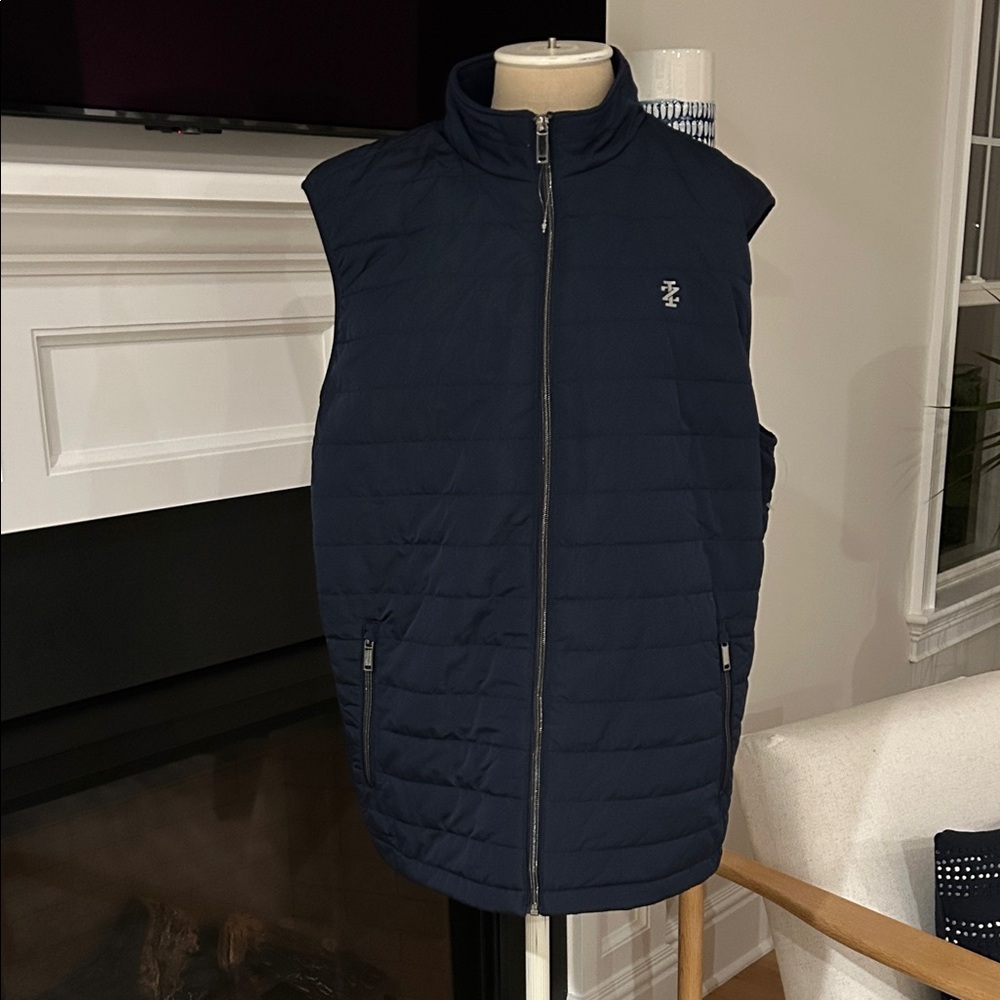 IZOD Navy Windproof Quilted Vest
